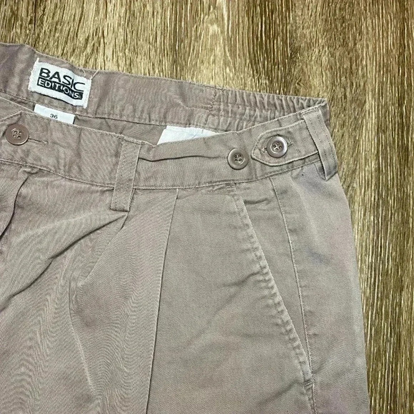 Mens Tan Khaki Shorts - 36 - Picture 4 of 9